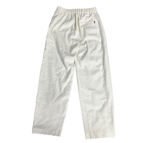 Brochu Walker Linen Blend White Relaxed Fit Pants Size XS - Picture 5 of 8